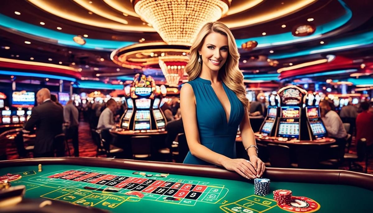 Tampilan permainan kasino live dealer di dewa222 dengan antarmuka Indonesia
